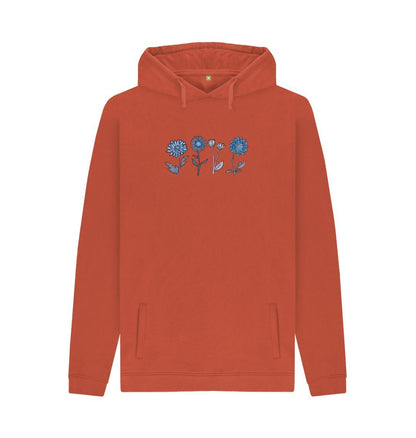 Rust Sea Flower Hoodie